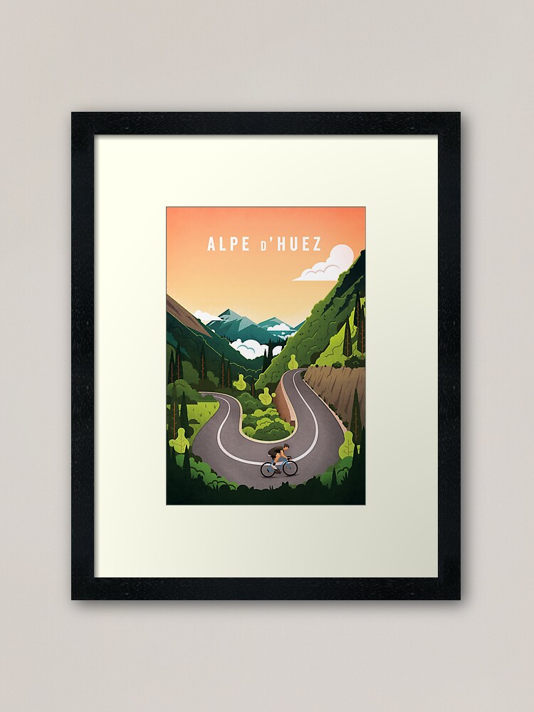 Alternate view of Alpe d'Huez Framed Art Print