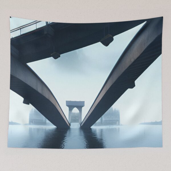 Item preview, 'Background Asset - City, River, Bridge' designed and sold by Bako24.