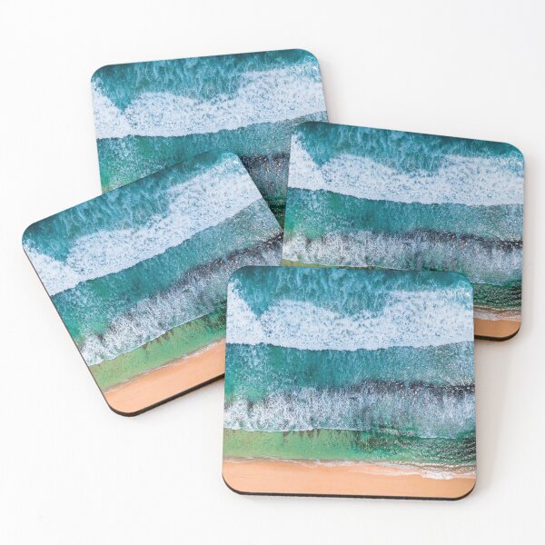 Item preview, beach Ocean Water waves blue Turquoise designed and sold by Ocean's ⭐⭐⭐⭐⭐.