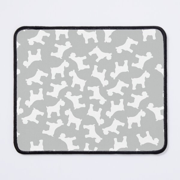 Item preview, Tiny Schnauzers (White on Grey) designed and sold by XOOXOO.