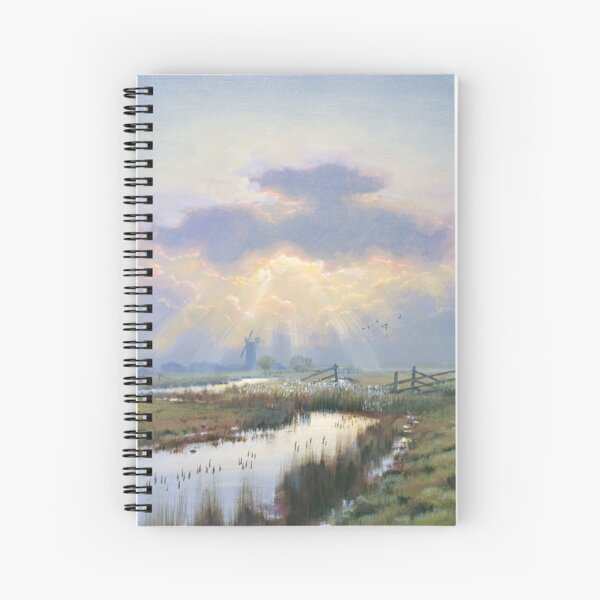 Late Afternoon at Halvergate Spiral Notebook