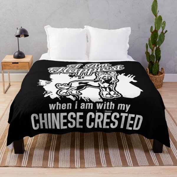 Item preview, I'm Happiest When I'm With My Chinese Crested designed and sold by UnknownArtistt.