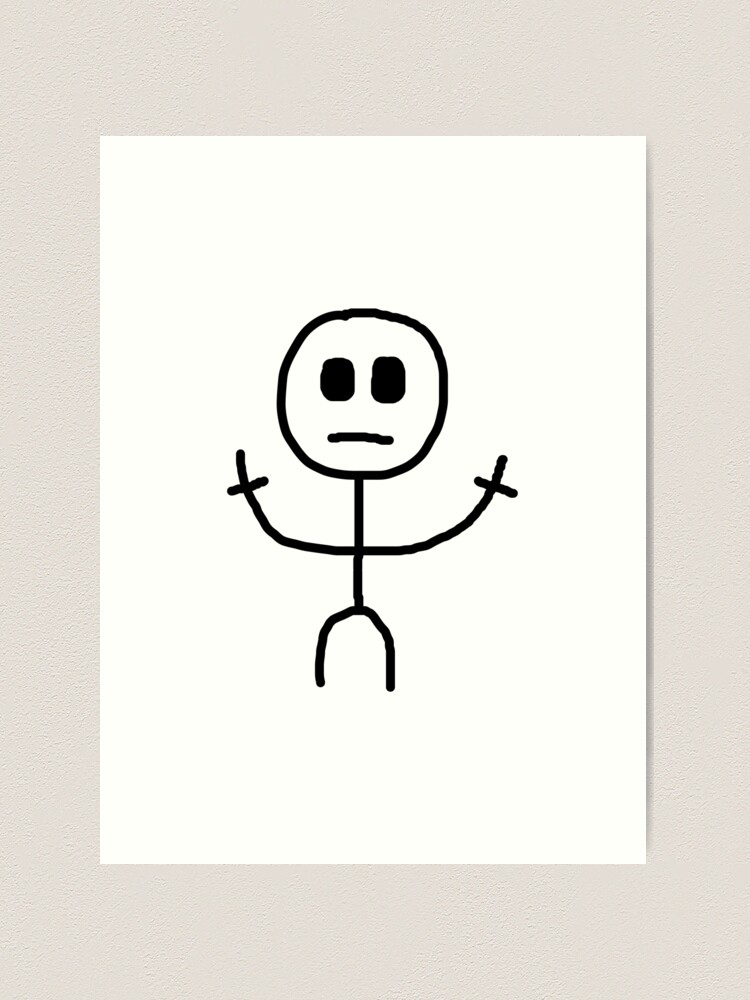 Stickman meme funny Photographic Print for Sale by StickyMann