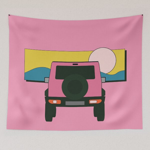 Item preview, Pink Suzuki Jimny | Into The Sunset designed and sold by stoicjimny.
