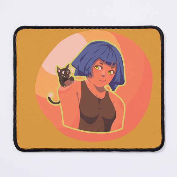 Item preview, Flat colored artwork - Girl & Cat designed and sold by llooddroos.
