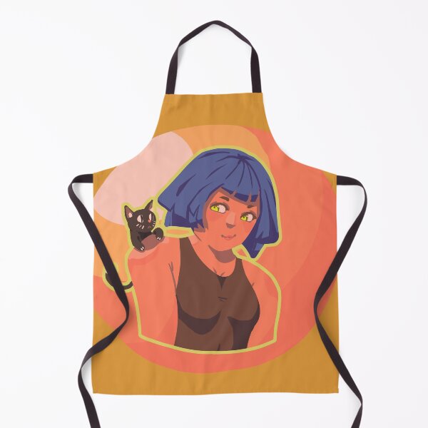Item preview, Flat colored artwork - Girl & Cat designed and sold by llooddroos.