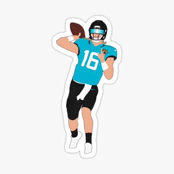 Trevor Lawrence Football Paper Poster Jaguars - Trevor Lawrence - Sticker