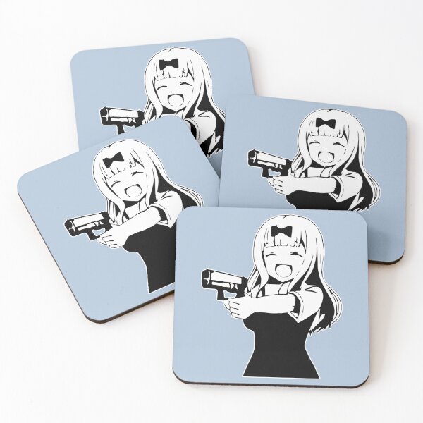Item preview, Chika fujiwara holds a gun anime girl with a gun designed and sold by BreannaKi.
