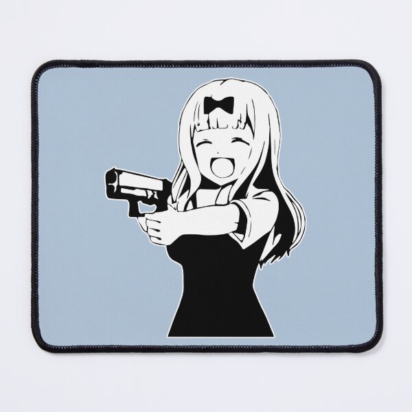 Item preview, Chika fujiwara holds a gun anime girl with a gun designed and sold by BreannaKi.