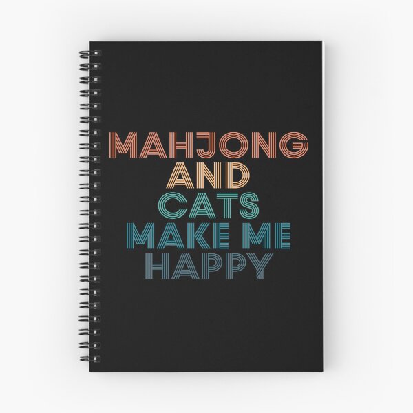 Item preview, Mahjong And Cats Make Me Happy- Gift for Mahjong & Cats Fans designed and sold by kindxinn.