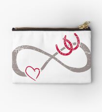 True Infinite Love ∞ Horse Shoes ∞ I Love Horses Studio Pouch