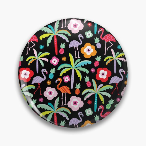 Artikelvorschau, Flamingo Paradise - Black entworfen und verkauft von Rainbows Galore.