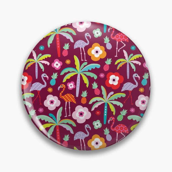 Artikelvorschau, Flamingo Paradise - Burgundy entworfen und verkauft von Rainbows Galore.