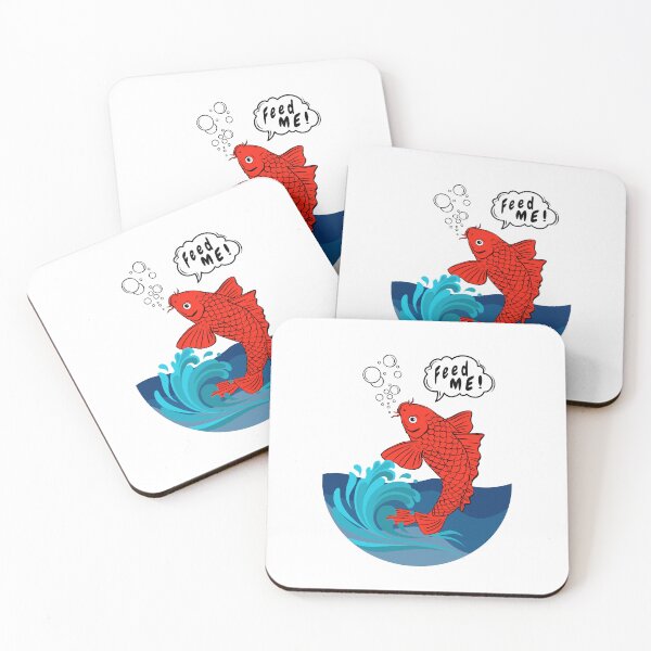 Item preview, Feed Me Koi Fish in a Bowl designed and sold by Koiartsandus.