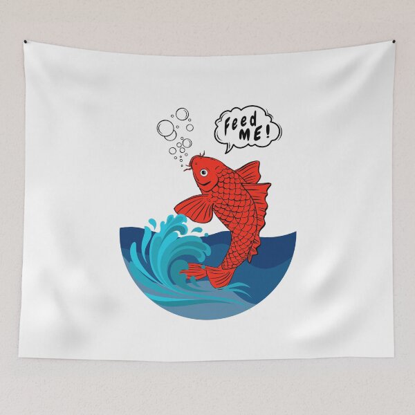 Item preview, Feed Me Koi Fish in a Bowl designed and sold by Koiartsandus.