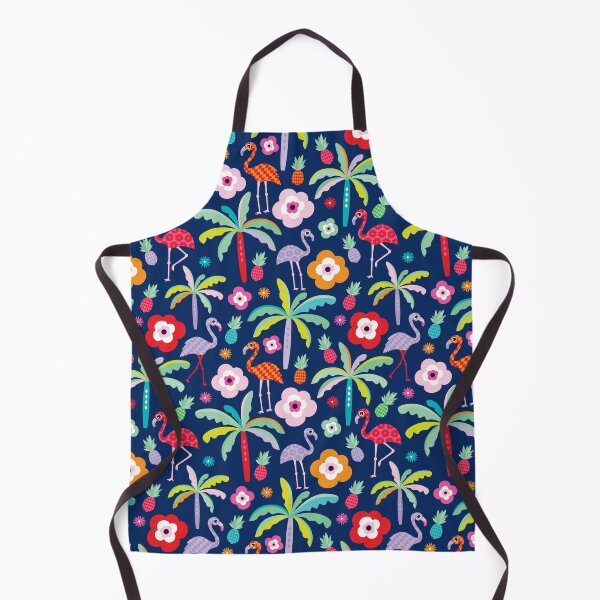Artikelvorschau, Flamingo Paradise - Navy entworfen und verkauft von Rainbows Galore.
