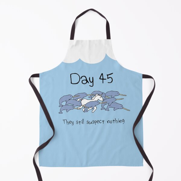 Item preview, Day 45. They still suspect nothing (Narwhals + Unicorn) designed and sold by jezkemp.