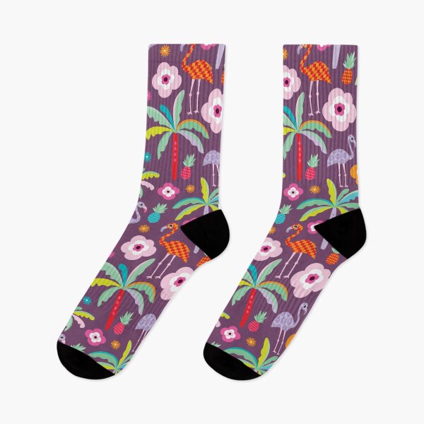 Artikelvorschau, Flamingo Paradise - Plum entworfen und verkauft von Rainbows Galore.