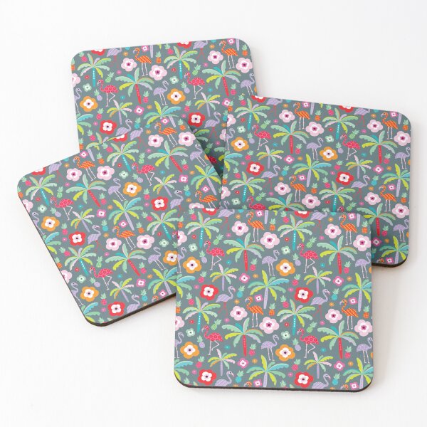 Artikelvorschau, Flamingo Paradise - Teal entworfen und verkauft von Rainbows Galore.