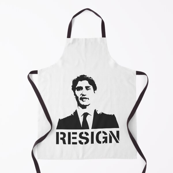 Item preview, RESIGN Justin Trudeau Must Go Black Stencil Street Art Style designed and sold by FreedomAppared.