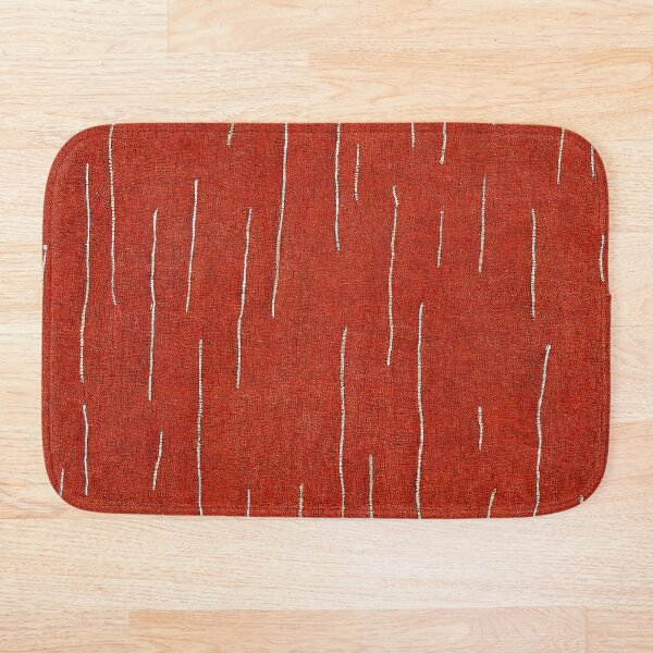 Aperçu de l'œuvre Design primitif moderne à motif de rayures rustiques simples blanches et oranges créée et vendue par CrowBerryCream.