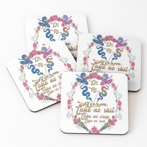 Item preview, Do no harm take no shit take no crap take no bull,,floral,V777.  designed and sold by Chakilogy.