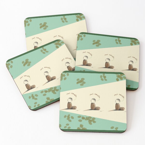 Item preview, Rose d'Abeille's grandiose coffee thermo mugs and coasters collection with a lot of heart designed and sold by RAbeille.