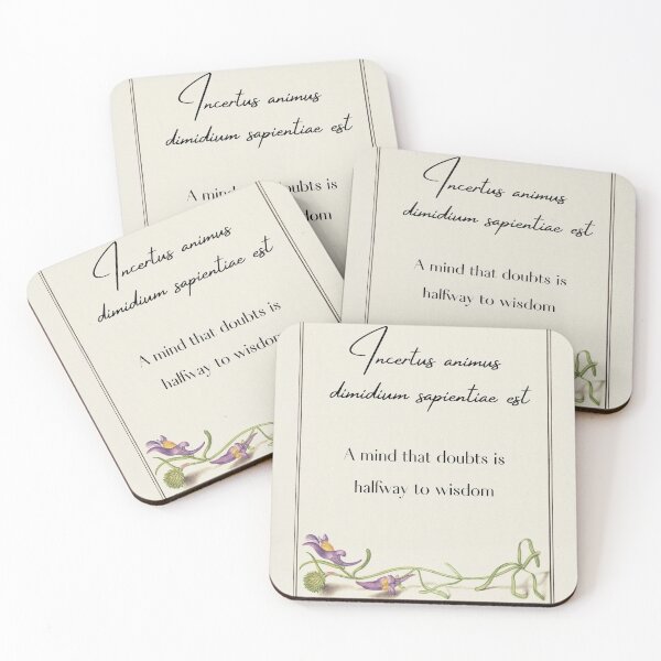 Item preview, Una mente que duda está a medio camino de la sabiduría designed and sold by margotana.