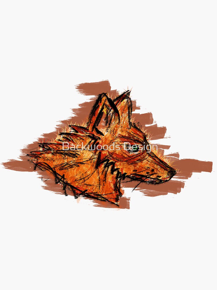 Graffiti Fox Abstract Art by RumFoxMedia