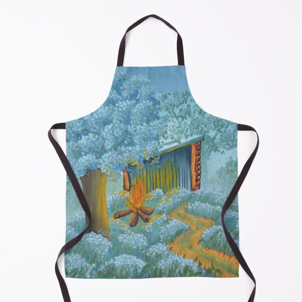 Item preview, The oak hut no. 7 - Secret garden - Gouache painting designed and sold by WanderingGraha.