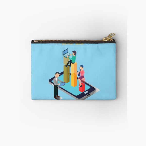 Item preview, Distant Work. Team Work. Modern Technology. Remote Work. Isometric People. Isometric Concept. Man with Laptop. Woman with Tablet. Man with Tablet. designed and sold by ivector.