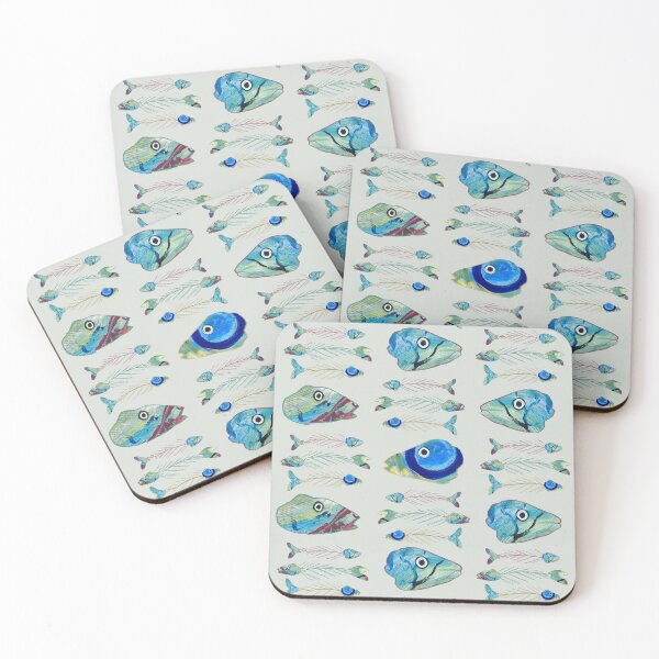 Item preview, Fish Heads Grey designed and sold by Lindyjo.