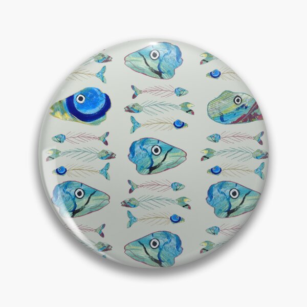 Item preview, Fish Heads Grey designed and sold by Lindyjo.