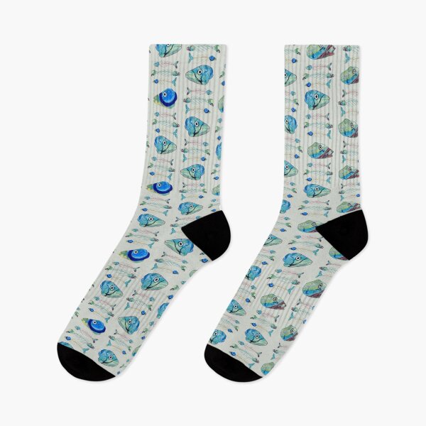 Item preview, Fish Heads Grey designed and sold by Lindyjo.