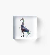 Giraffe - Kunst - Afrika Acrylblock