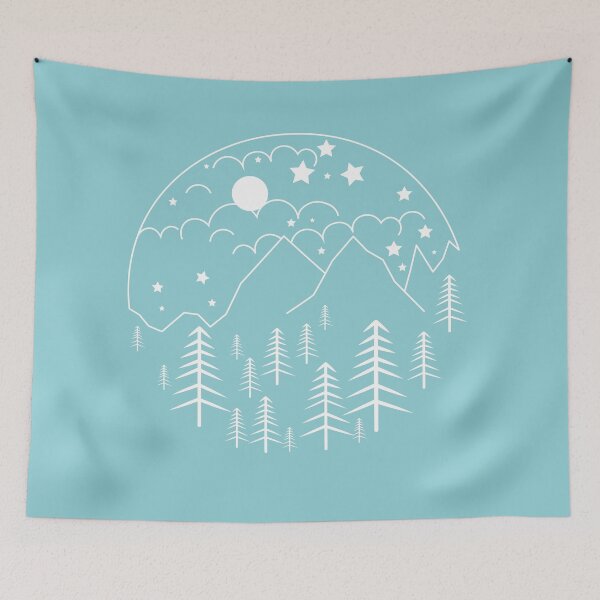 Item preview, Simple and clean night line art designed and sold by SherabArts.