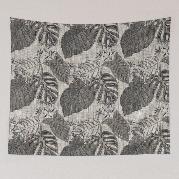 Item preview, Beige-brown textured tropical pattern. designed and sold by marinaklykva.