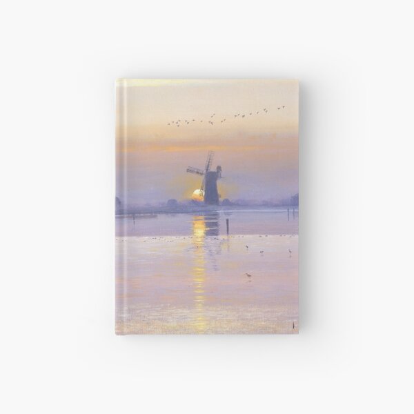Setting Sun at Breydon Water Hardcover Journal