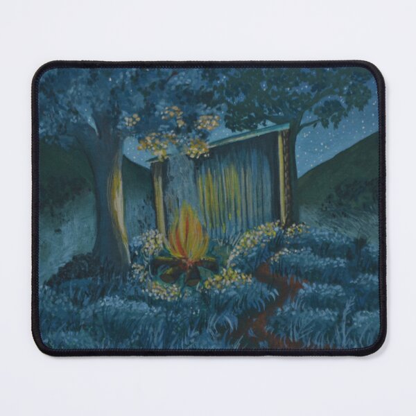 Item preview, The oak hut no. 9 - Secret garden - Gouache painting designed and sold by WanderingGraha.
