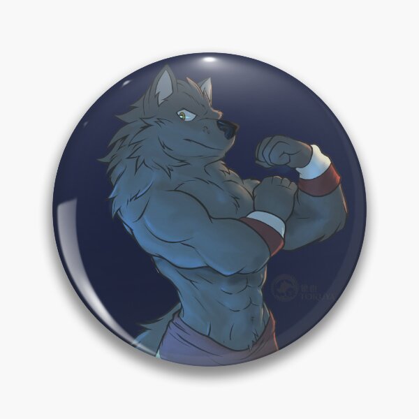 Item preview, Buff Wolf Sticker Design  designed and sold by Bradon Ortiz.