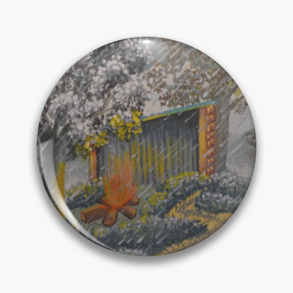 Item preview, The oak hut no. 8 - Secret garden - Gouache painting designed and sold by WanderingGraha.