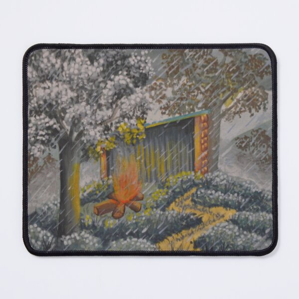 Item preview, The oak hut no. 8 - Secret garden - Gouache painting designed and sold by WanderingGraha.