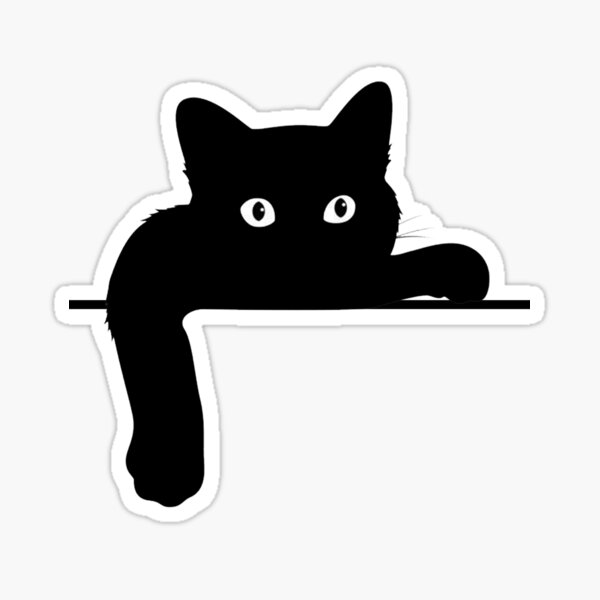 Cat Time; cat lover Sticker