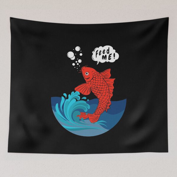 Item preview, Feed Me | Koi Fish in a Bowl designed and sold by Koiartsandus.
