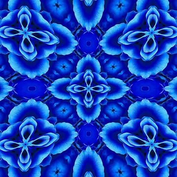 Artwork thumbnail, Unique Blue Rose Pattern by Patternflower