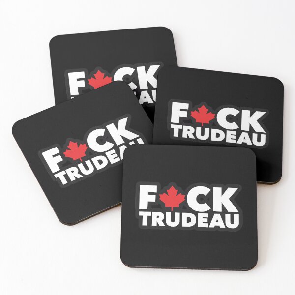 Item preview, Fck Justin Trudeau censored with red maple leaf flag Parody Meme canadian PM TrudeauMustGo Libcon C designed and sold by ThatByMattz.