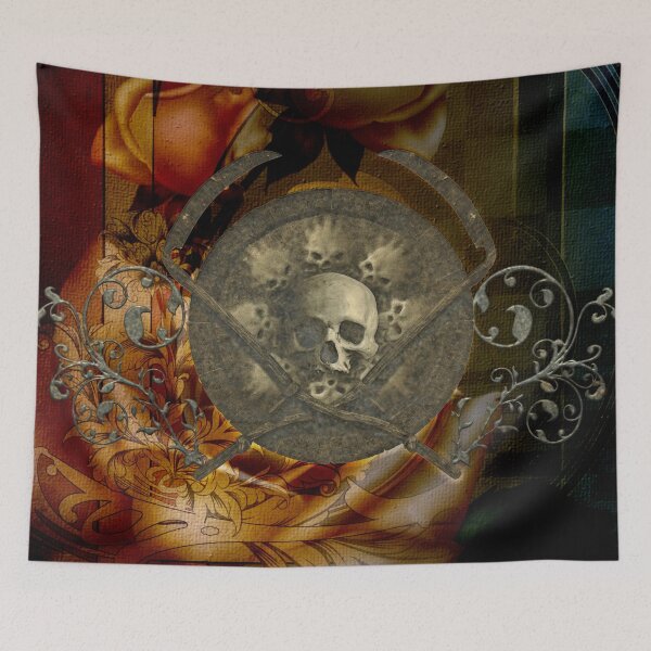 Item preview, Awesome, creepy skulls, vintage design designed and sold by nicky2342.