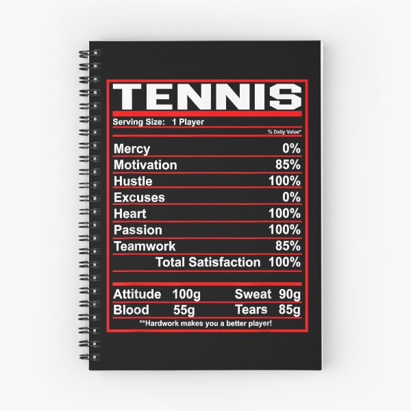Artikelvorschau, Lustige Tennis-Nährwertangaben entworfen und verkauft von CVSportsh.