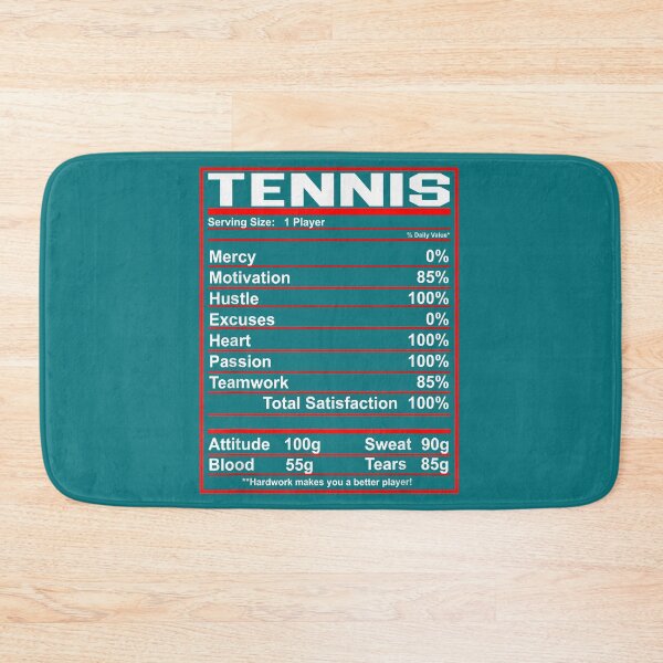 Item preview, Funny Tennis Nutrition Facts designed and sold by CVSportsh.