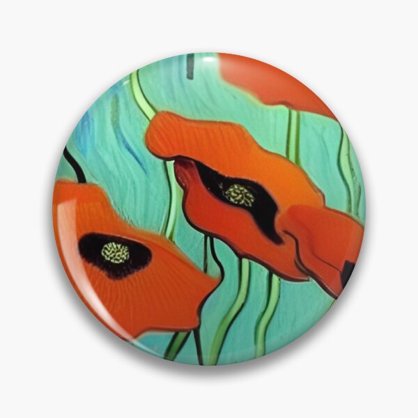 Item preview, POPPIES LIGHT BLUE SKY VAN GOGH STYLE designed and sold by sailorsam1805.